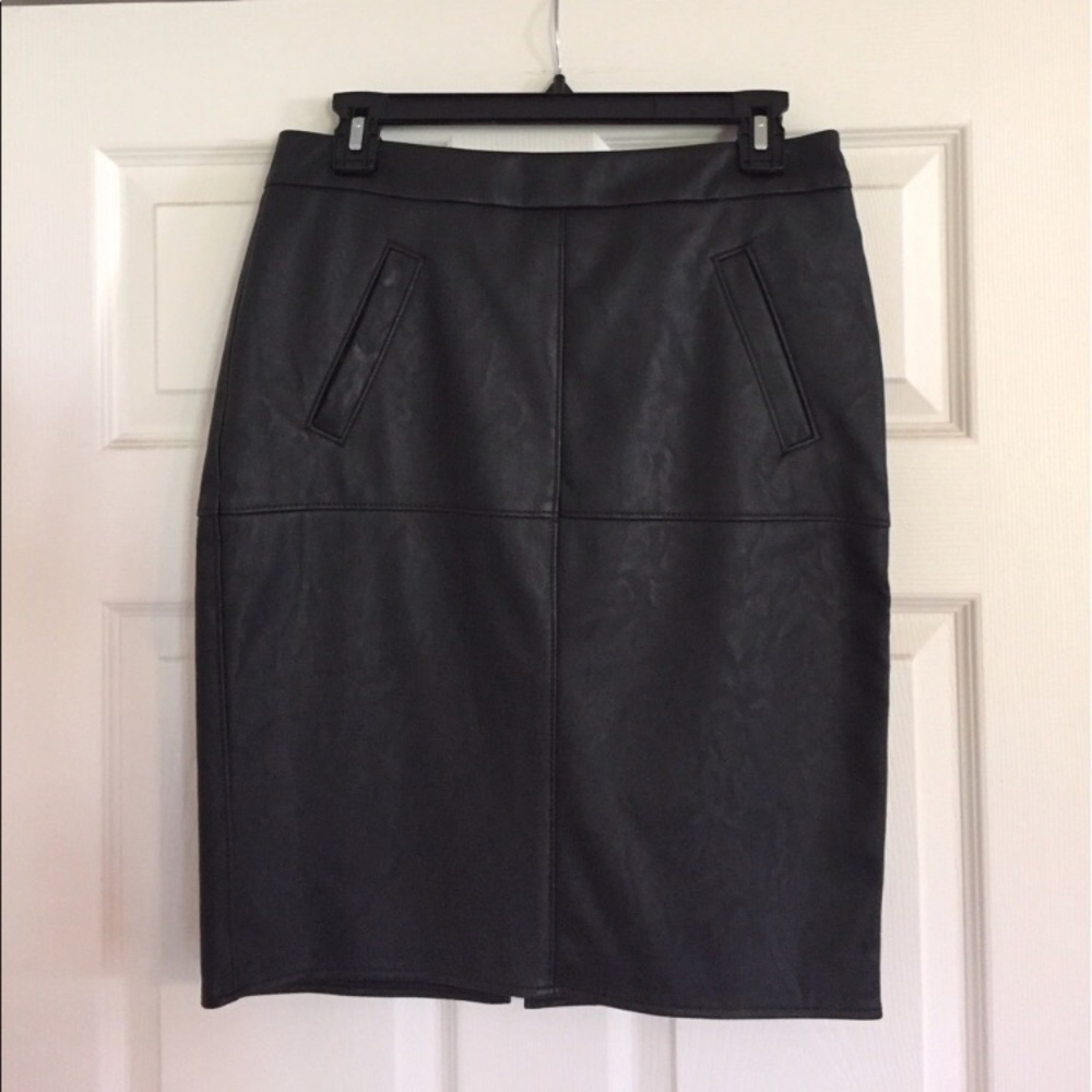 Cabi Faux Leather Skirt